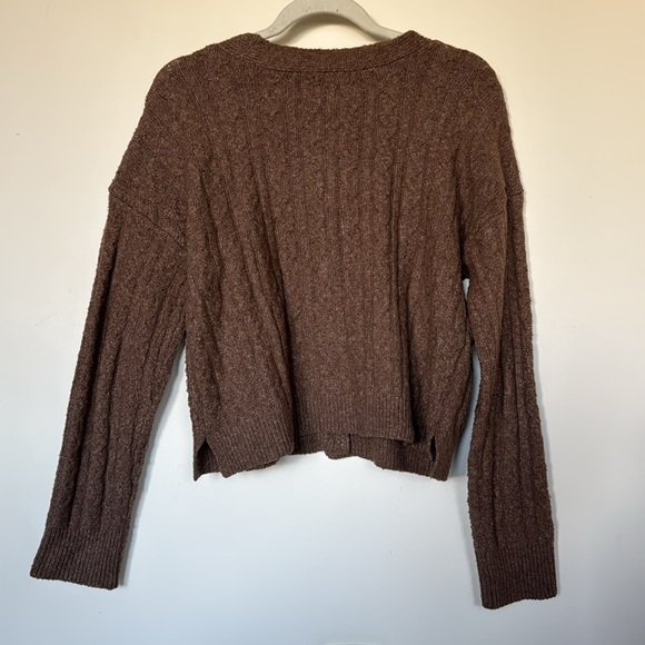 Pink Rose Ribbed Mini Cardigan - Picture 5 of 6